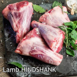 Lamb shank HINDSHANK frozen Australia WHITESTRIPE (price/pack 800gr 2pcs)